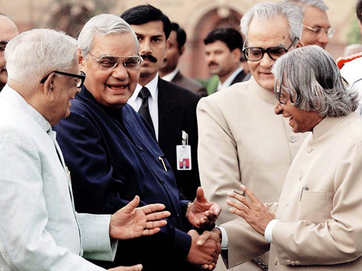 Atal Bihari Vajpayee with kalam